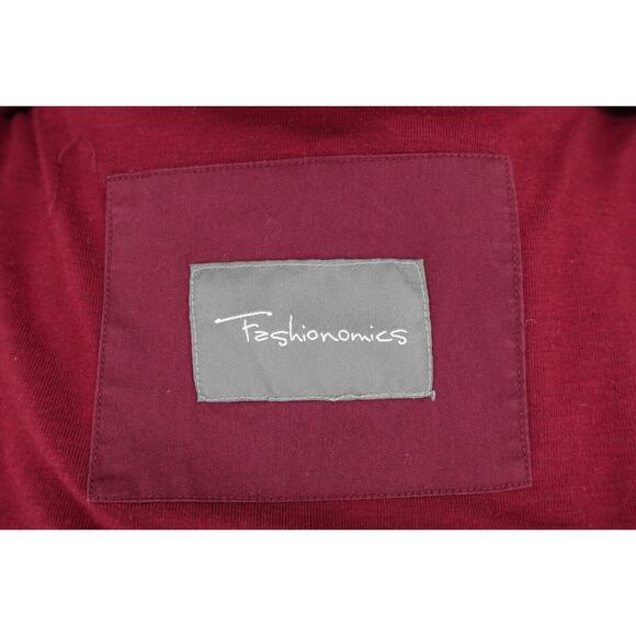 Fashionomics Women's Slimming Waist Double Closure Removable Hood Vest SZ Large - Picture 10 of 14